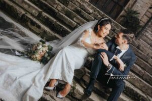 foto romantiche due sposi innamorati fotografo Matrimonio Fabio Marcangeli Roma